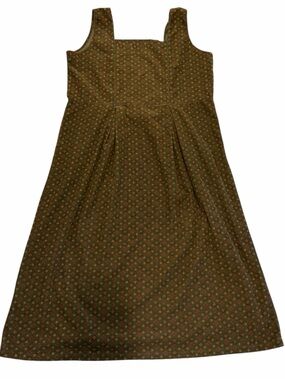 Vintage 90s Smith & Hawken XL Corduroy Maxi Dress Floral Made USA